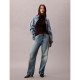 Calvin Klein Γυναικεία μακρυμάνικη μπλούζα Ribbed Cotton Turtleneck Top